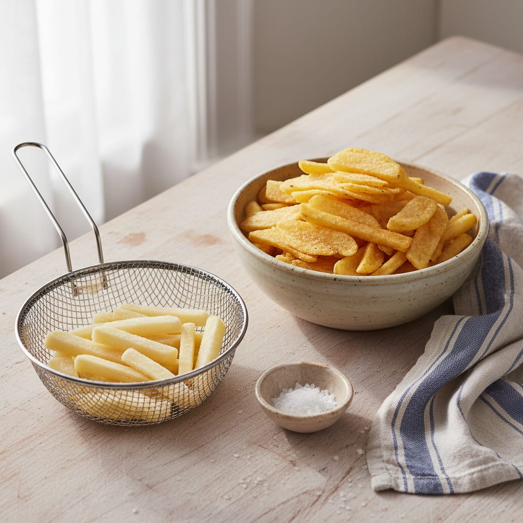 Frozen Chips in the Air Fryer: Times by Type