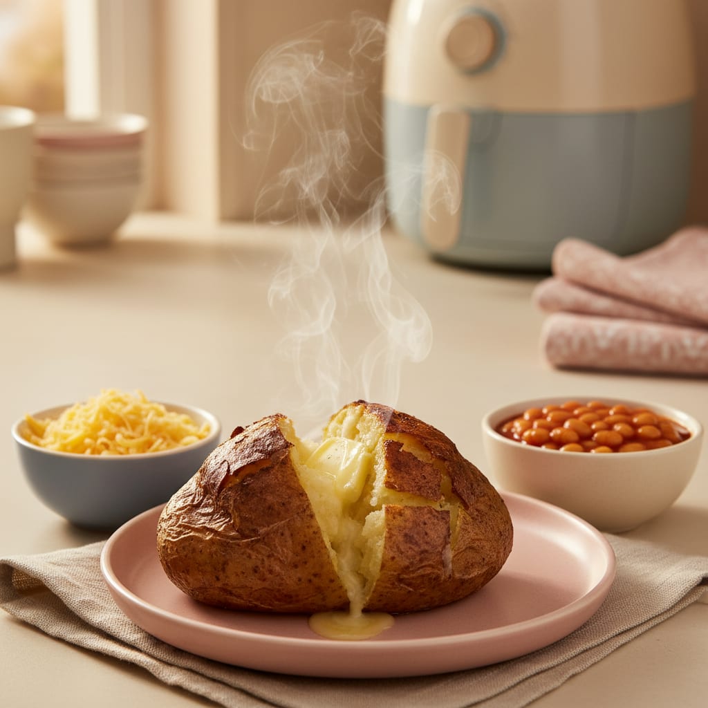 Air Fryer Jacket Potatoes: Times, Temps and Crispy Skin