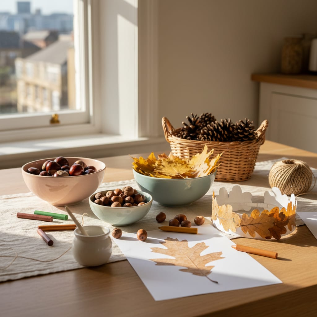 Autumn Crafts for Kids: Conkers, Leaves & Free Bits