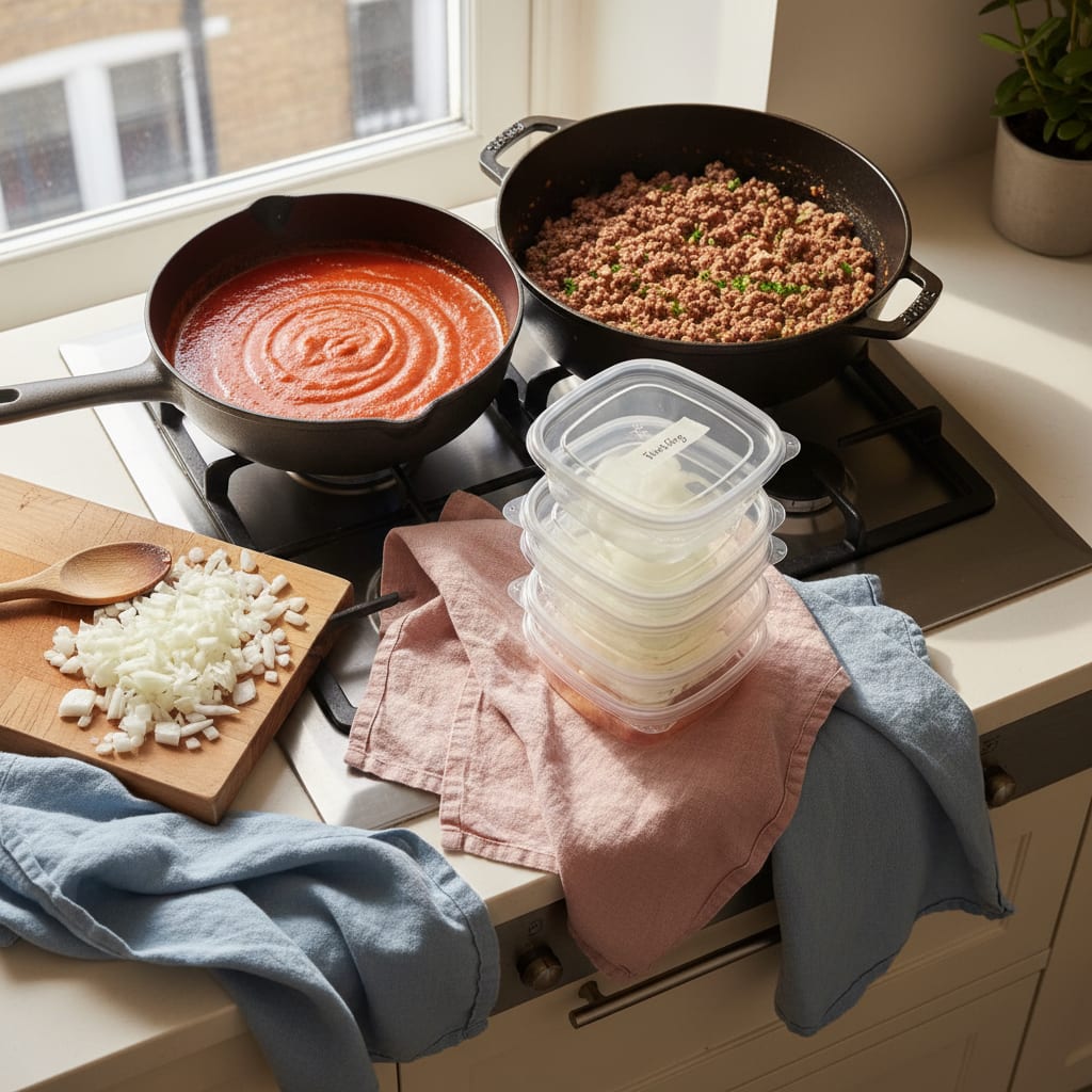Batch Cooking for Beginners: One Hour, Five Dinners