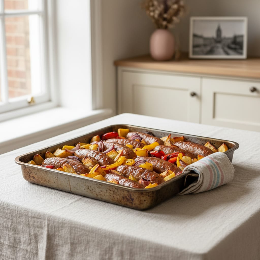 Easy Sausage Traybake: One-Tin Dinner Kids Eat